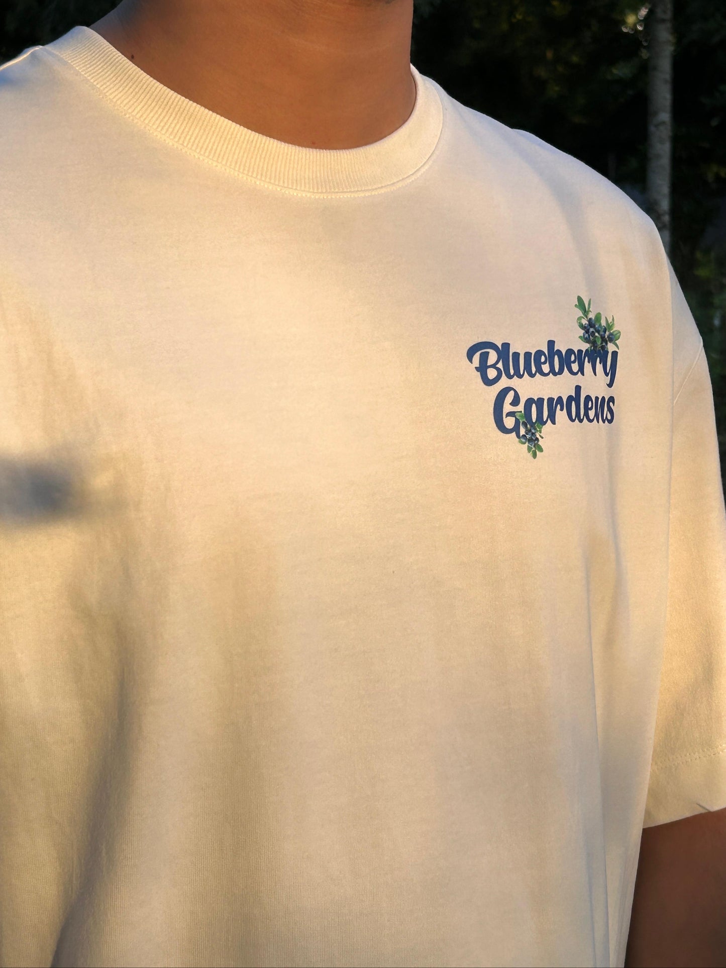 Oversized T-shirt 240 GSM / Blueberry Gardens