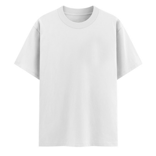 White Oversized T-Shirt – 240 GSM Heavy Cotton | Bostrowear