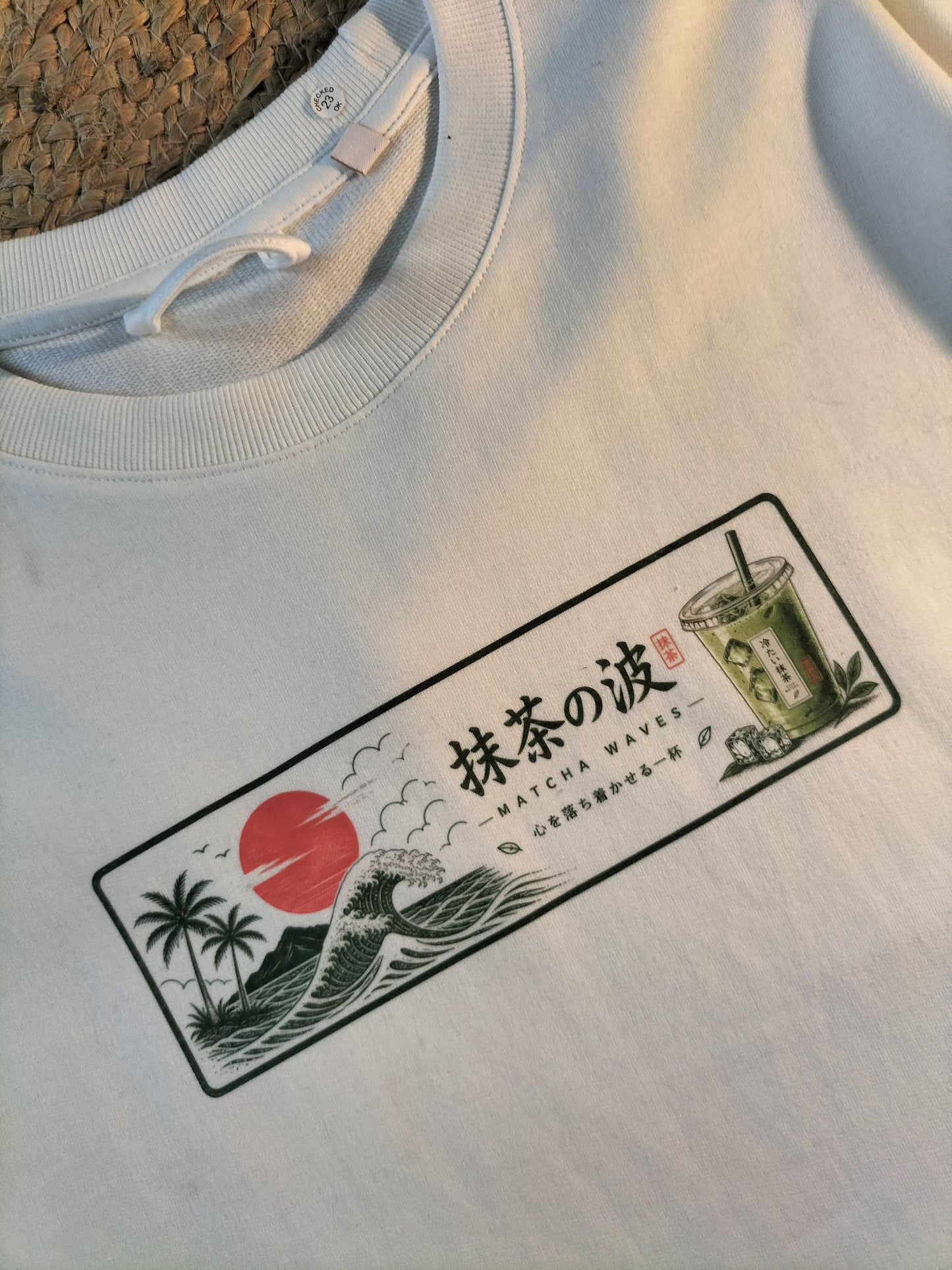 Matcha Waves Oversized t-shirt| 100% cotton| Bostrowear