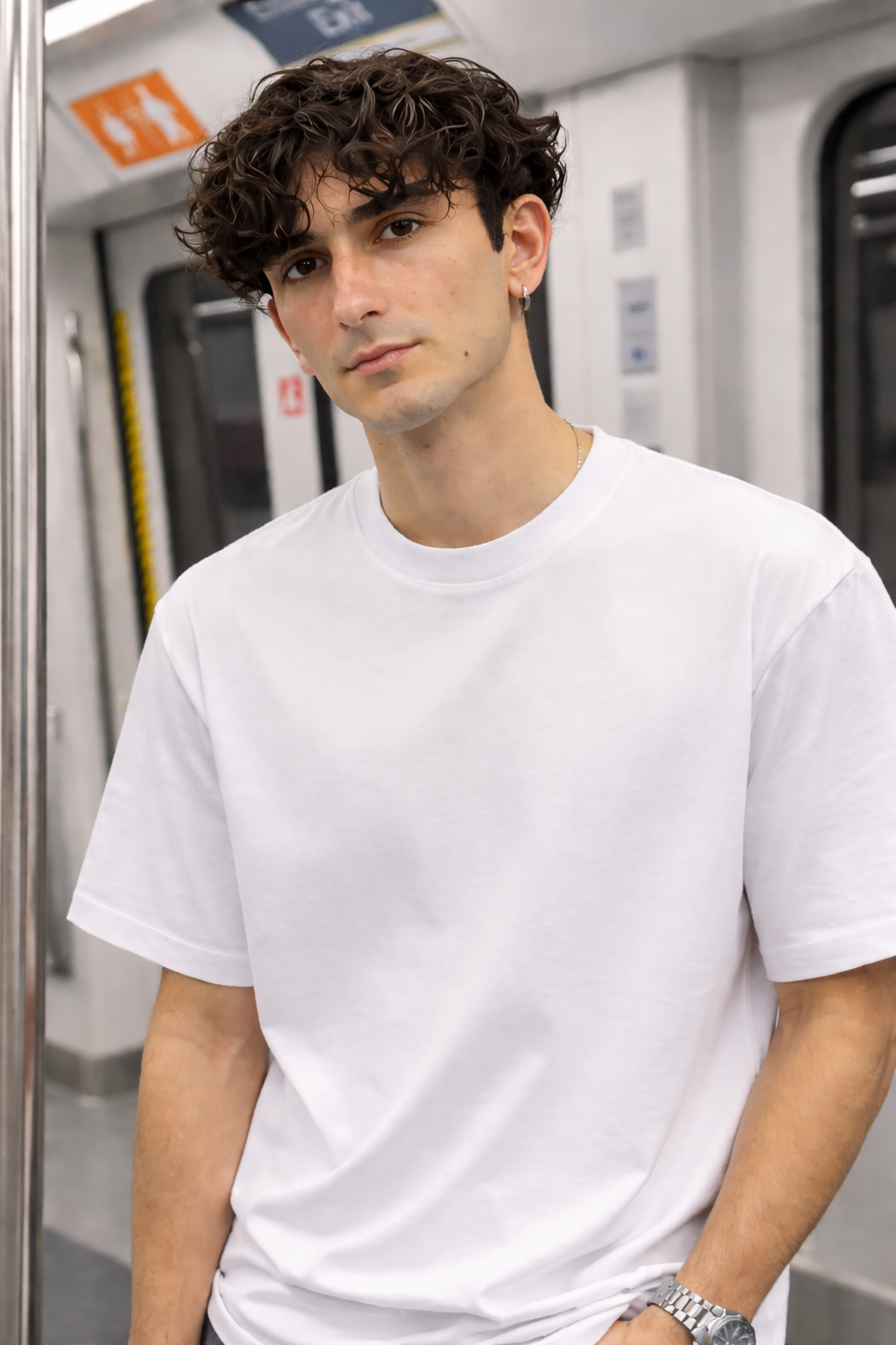 White Blank Oversized T-Shirt – 240 GSM Heavy Cotton | Bostrowear