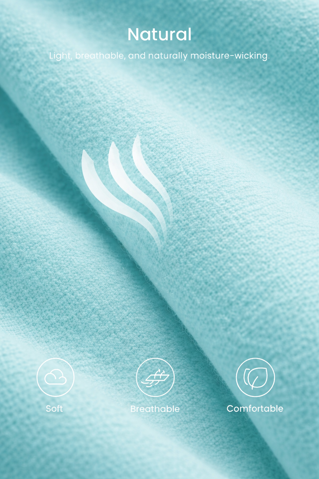 Regular Solid T-Shirt | 100% Cotton | Mint Blue | Unisex