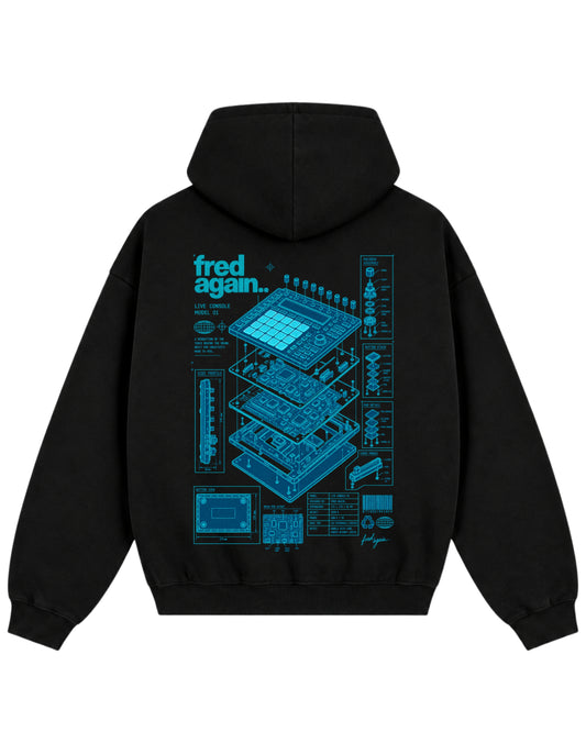 Fred Again Merch | Fleece Hoodie | Console Blueprint