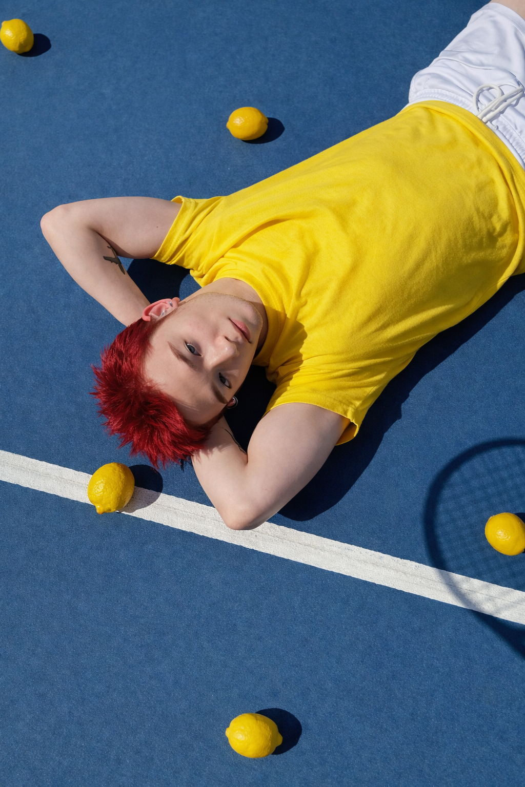 Regular solid T-shirt | 100% Cotton | Yellow | Unisex