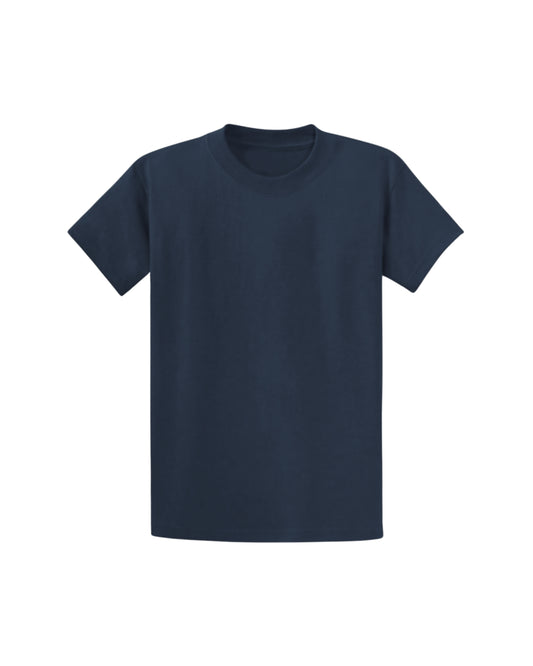 Navy Blue Regular T-Shirt – 180 GSM Pima Cotton | Bostrowear