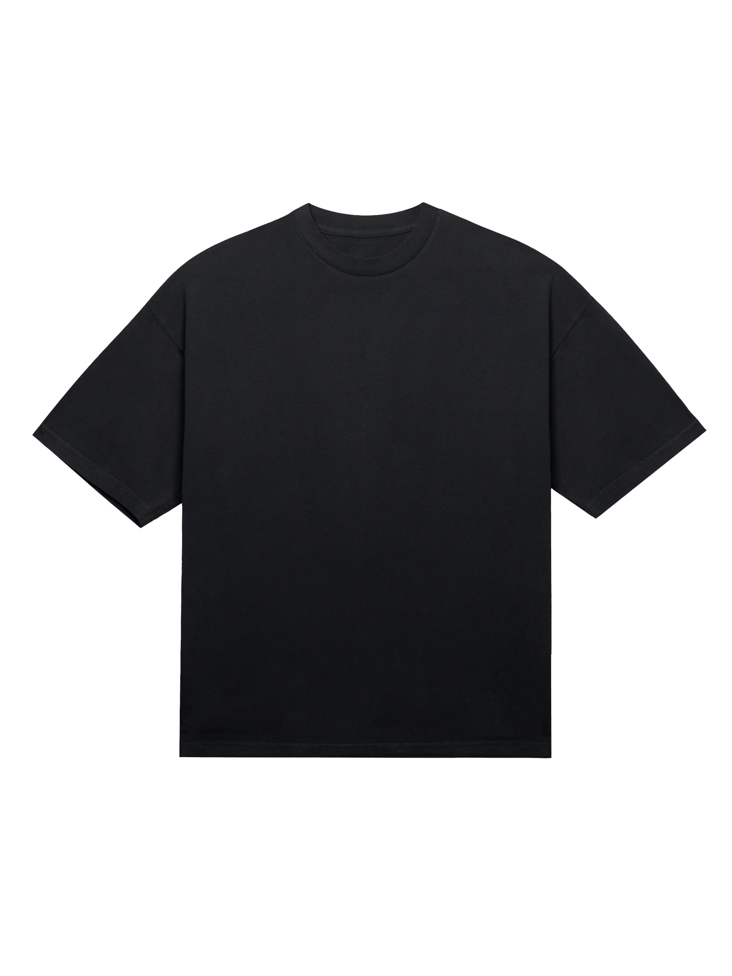 Black Oversized Solid T-Shirt – 240 GSM Heavy Cotton | Bostro