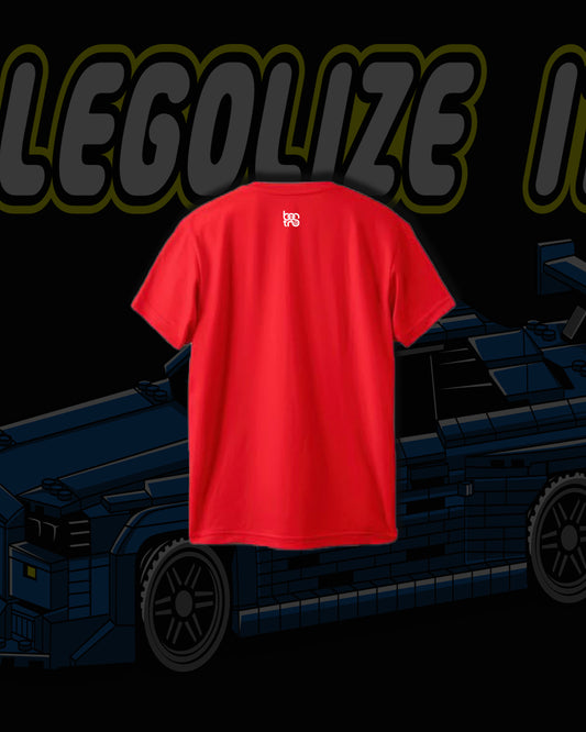BOSTRO RED REGULAR T-SHIRT LEGOLIZE IT 180 GSM